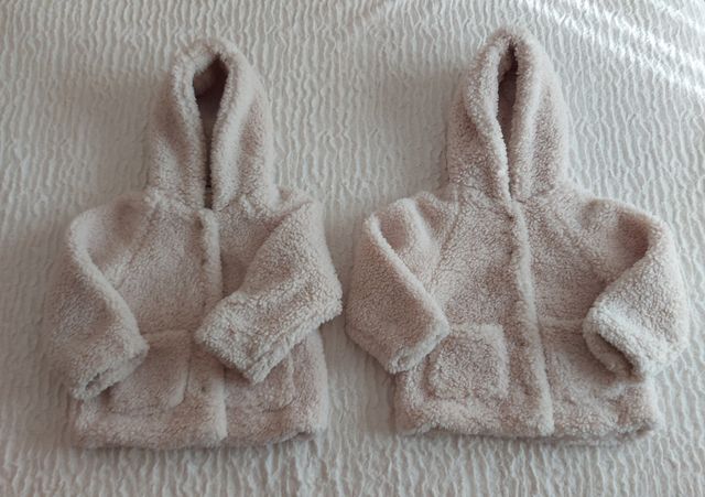 Abrigos de borreguito de niña. Talla 7