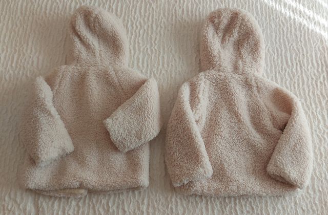 Abrigos de borreguito de niña. Talla 7