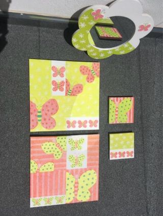 Quadros e Espelho Quarto de Menina