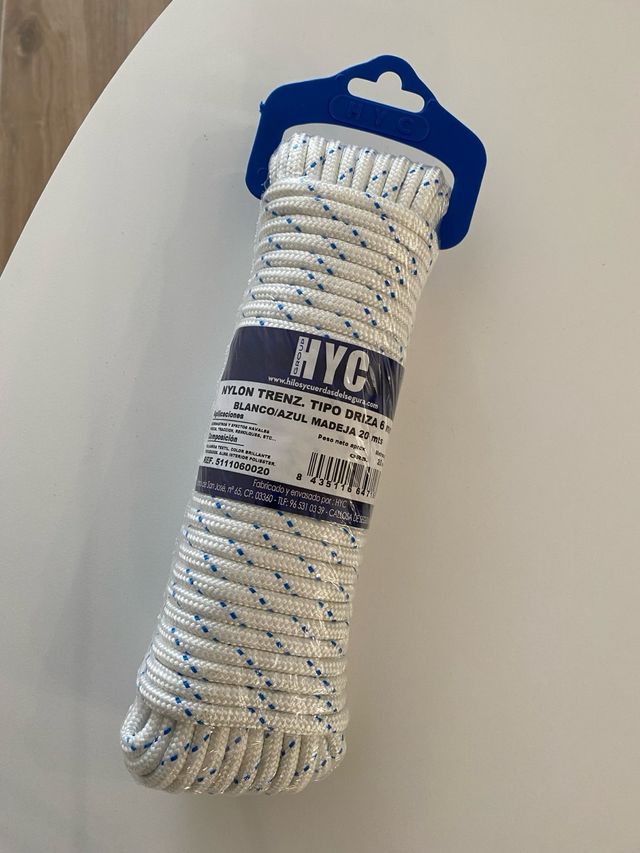 Cuerda nylon tender ropa (hay 5 metros)