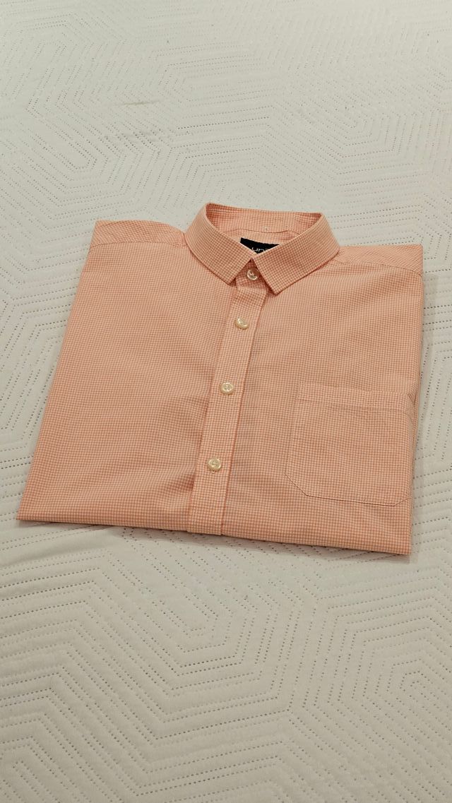 Camisa - Unit cuadros naranja