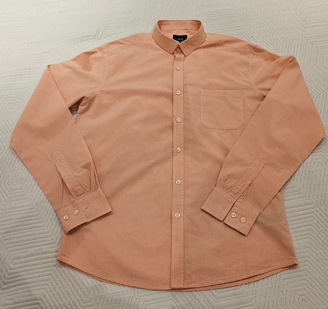 Camisa - Unit cuadros naranja