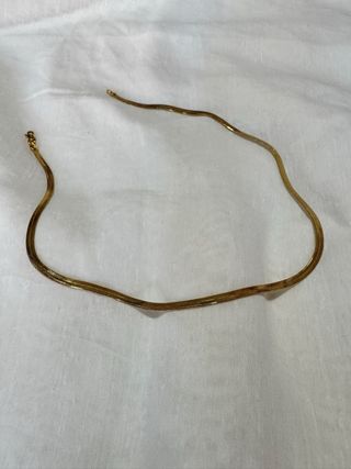 Collana snake in argento placcata in oro 18K