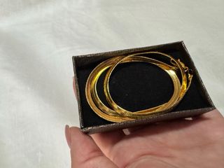 Collana snake in argento placcata in oro 18K