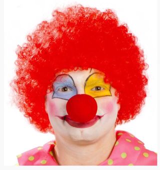 Peluca payaso disfraz 
