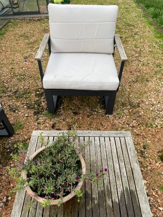Salotto da giardino NATERIAL antracite