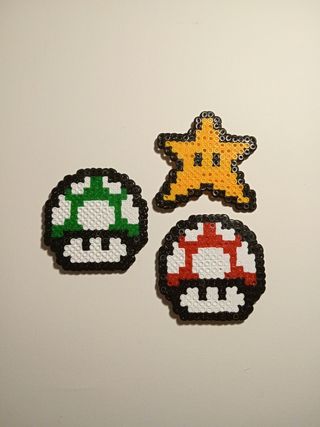 Pack imanes Hama beads Mario Bros.