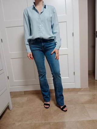Camisa vaquera mujer talla XS H&M