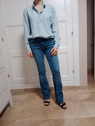 Camisa vaquera mujer talla XS H&M