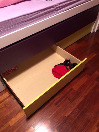 cama nido doble + almacenamiento