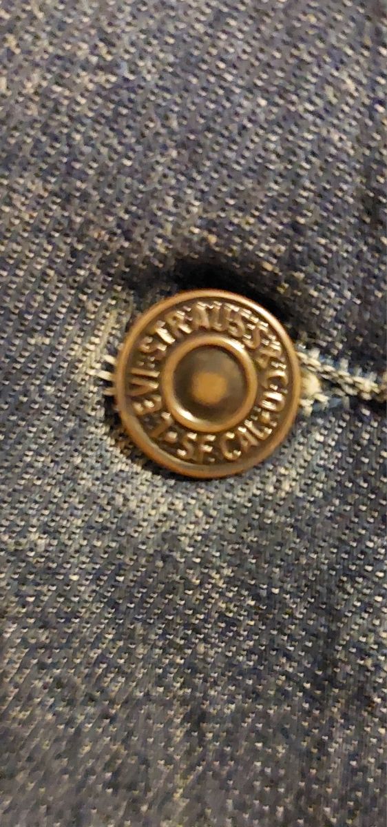 Giacca jeans Levi's L stoffa pesante "Irregular"