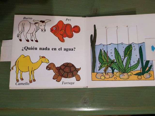 ¿QUIEN ESTÁ EN EL AGUA?  Libro PopUp de 1/4 años