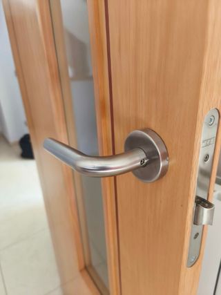 Lote 3 puertas interiores con cristal SIN marco