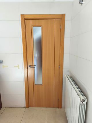 Lote 3 puertas interiores con cristal SIN marco