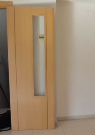 Lote 3 puertas interiores con cristal SIN marco