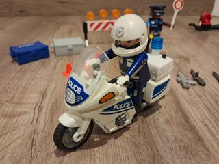 Coche, moto y helicóptero playmobil