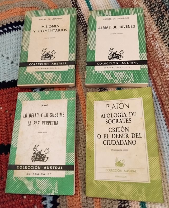 Lote 4 Libros Colección Austral 