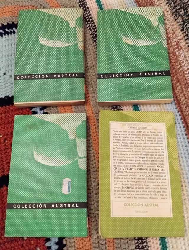 Lote 4 Libros Colección Austral 