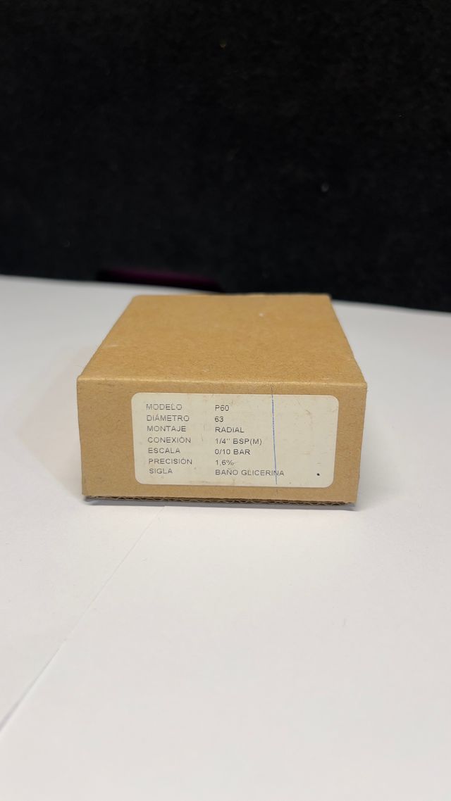 Manómetro ITEC Glicerina P60 1/4. 0/10 Bar.