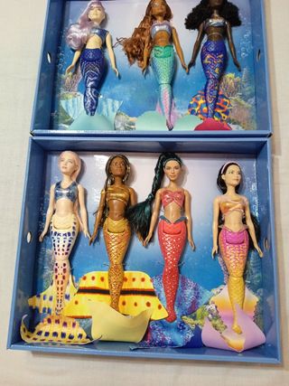 Disney Muñecas de Ariel y sus hermanas 