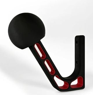 Moto, motorista, casco, llaves, vehículo colgador