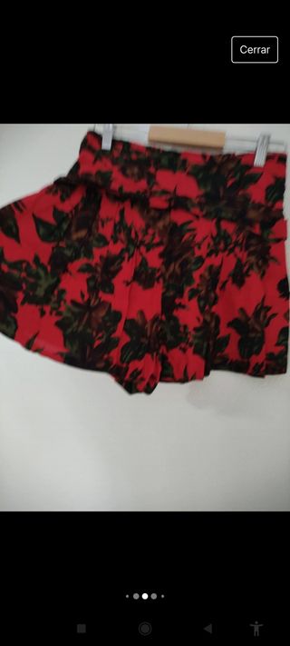 Falda pantalón zara estampado 