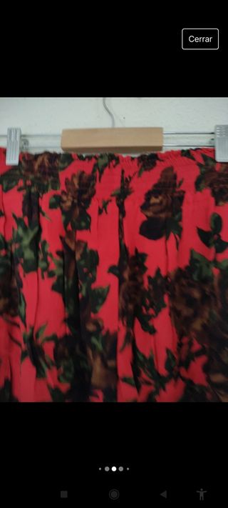 Falda pantalón zara estampado 