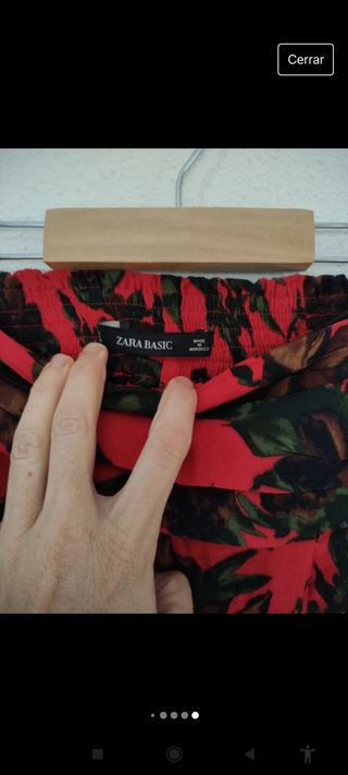 Falda pantalón zara estampado 