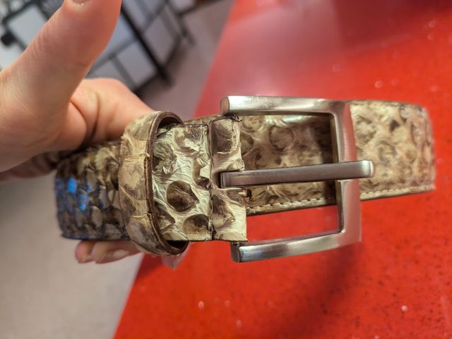 Cintura vero pitone Pinotti forte dei marmi