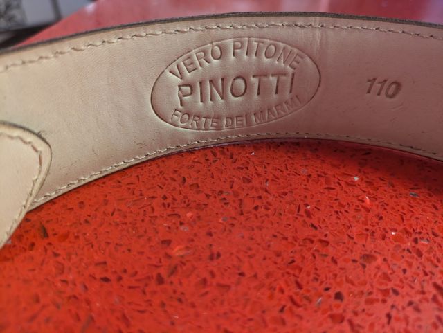 Cintura vero pitone Pinotti forte dei marmi