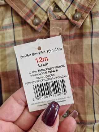 Camicia manica lunga e cappellino