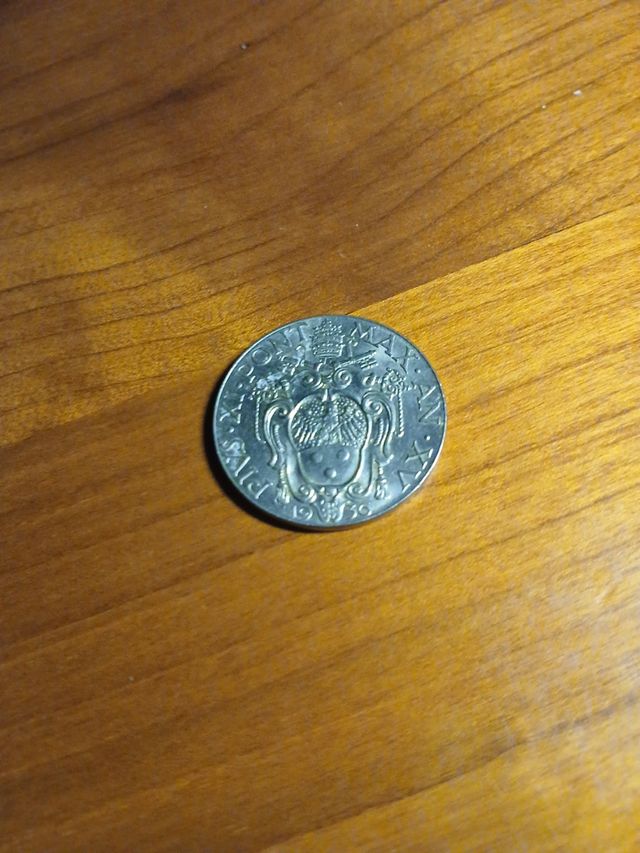 2 lire città del Vaticano del 1936