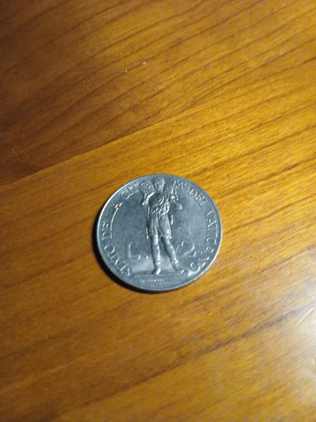 2 lire città del Vaticano del 1936