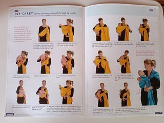 Bandolera pañuelo mochila portabebé HOPPEDIZ