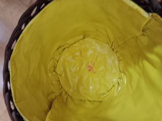 Cesta de mimbre con forro