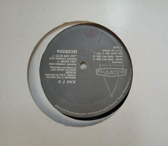 Vinile Dj Dick 1991