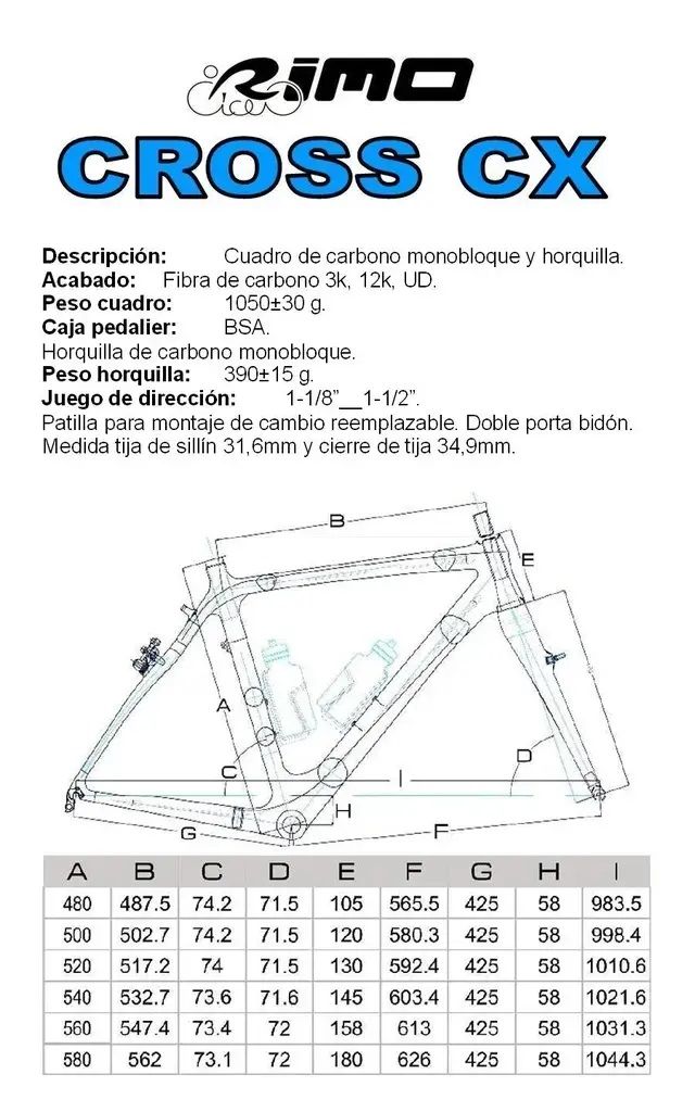 CUADRO CICLOCROSS GRAVEL