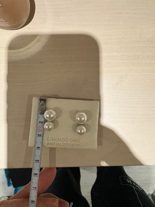 Pendientes perlados