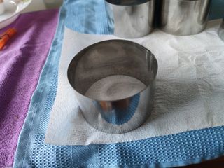 6 Moldes de acero inoxidable. Muy buena calidad.