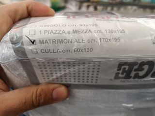 Coprimaterasso matrimoniale