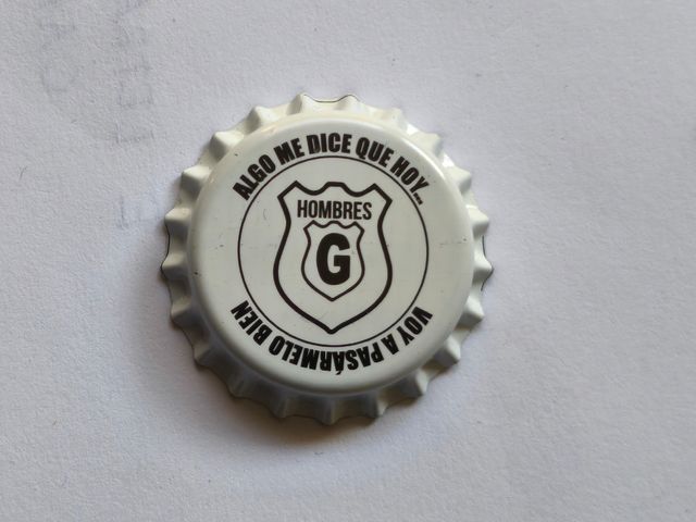 Chapa artesana Hombres G.