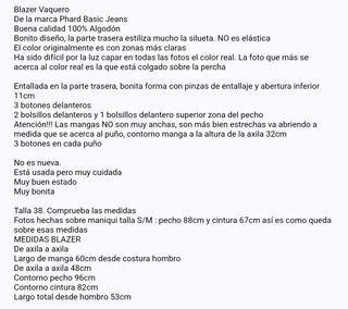 Blazer Vaquero Phard Basic Jeans