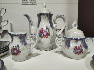 Juego de café porcelana 6 servicios