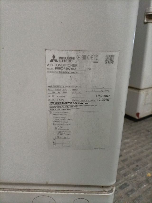 Maquina de conductos de 50 KW Mitsubishi Electric