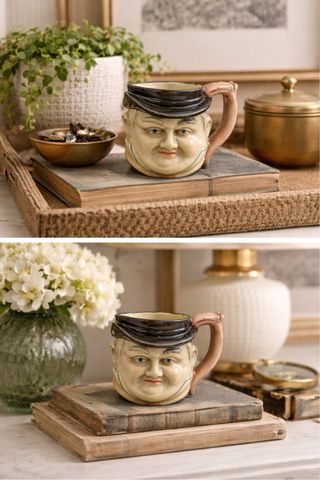 Antigua jarrita ornamental de cerámica