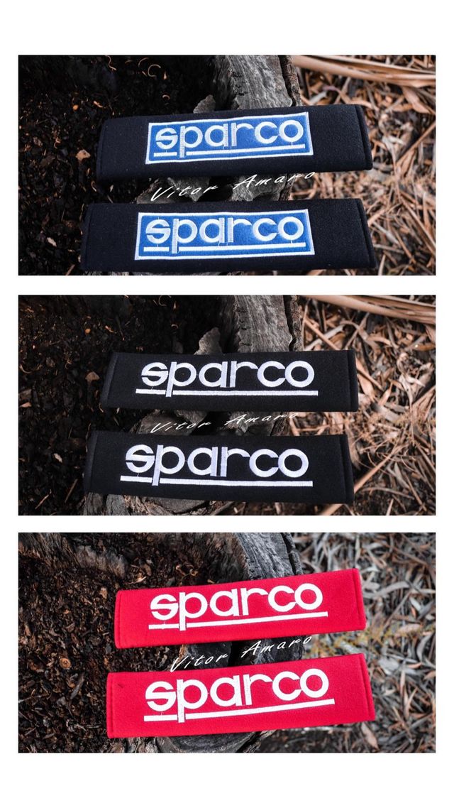 2 cojines/protectores para cinturón Sparco (3 colores)