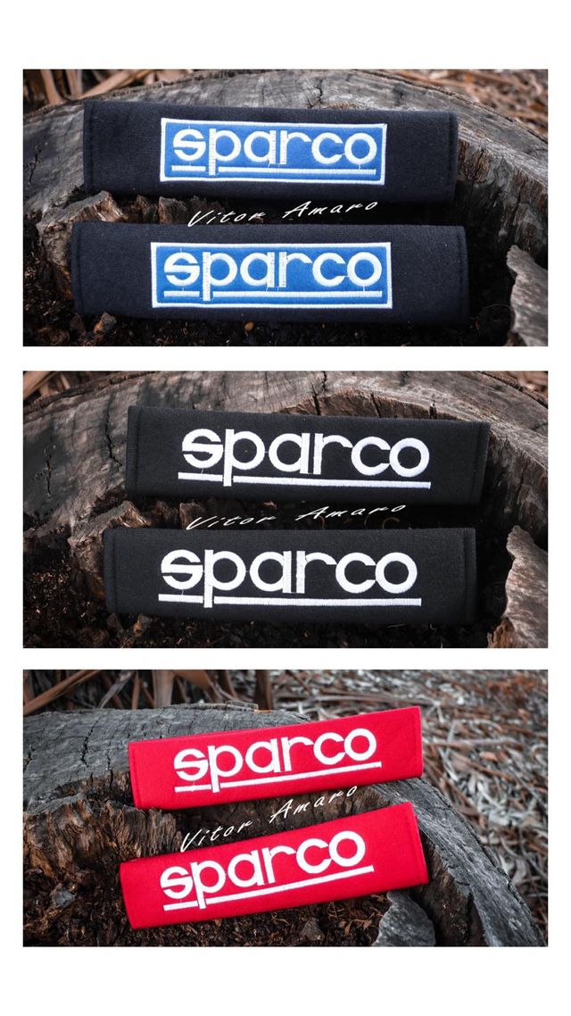 2 cojines/protectores para cinturón Sparco (3 colores)