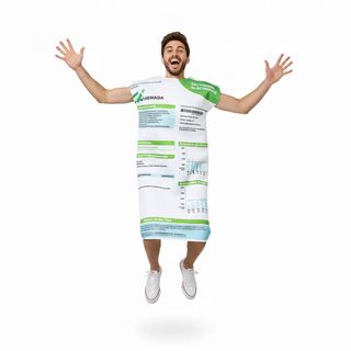 DISFRAZ DE FACTURA DE LA LUZ ADULTO