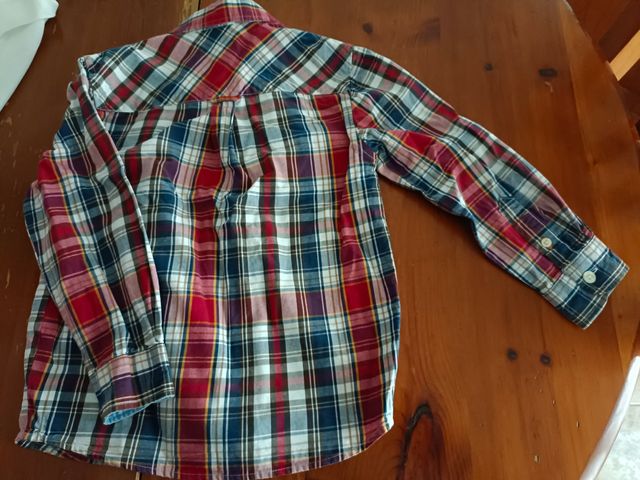 Camisa cuadros niño
