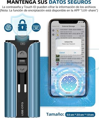 PenDrive 256GB iOS/Mac/PC. Nuevo